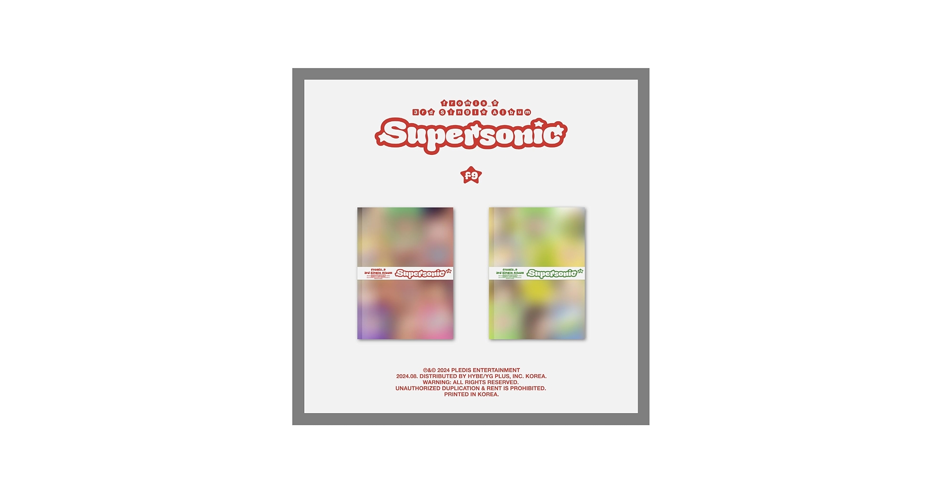 Amazon.co.jp: fromis_9 Supersonic 3rd Single Album with